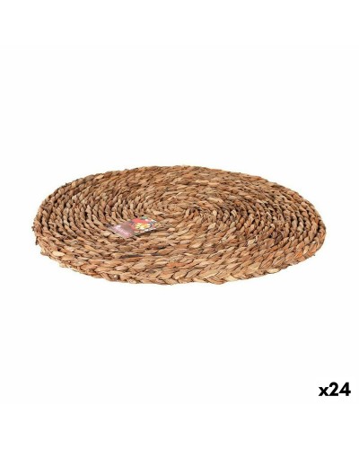 Privilege Dessous de Plat en Osier | Marron | Ø 40 cm | Lot de 24
