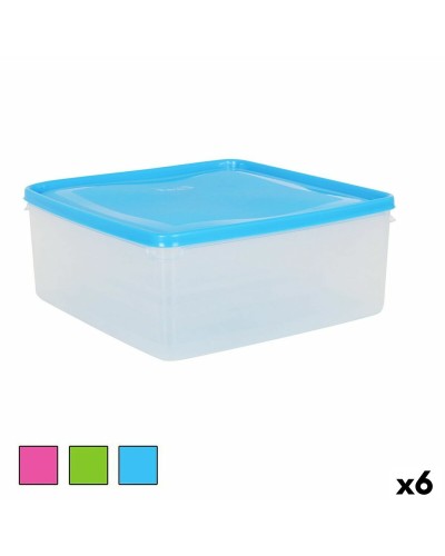 Lock & Lock quadratische Lunchbox – 24 x 24 x 10 cm – 6 Stück
