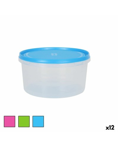 Runde Lunchbox 2 Liter - 12er Pack - Auslaufsichere Lebensmittelbehälter
