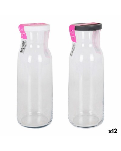 Botellas de Vidrio LAV de 1,2 Litros, Práctico Juego de 12 Unidades
