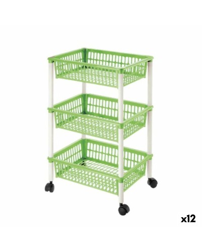 Tontarelli Mito Einkaufstrolley 3 Grün - 40 x 29 x 62 cm
