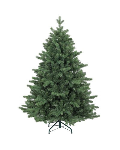 Artificial Christmas Tree 152.4 cm with 847 Branches and Foldable Metal Stand, Green