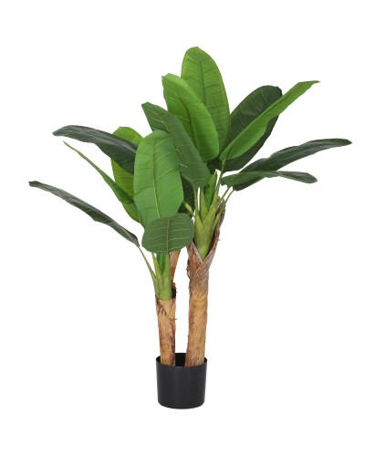 120cm Artificial Banana Plant with Pot Included for Indoor Use, Green