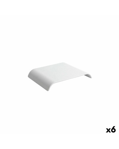 Bandeja para Aperitivos Blanco Viejo Valle Continental, 17,6 x 16,2 x 3 cm, Set de 6.
