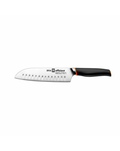 Cuchillo Santoku BRA A198004 Gris - Acero Inoxidable - Mango Ergonómico
