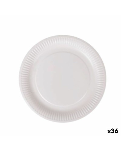 'Algon White Cardboard Disposable Plates 23 cm (Pack of 36)'
