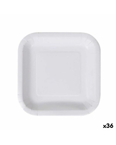 Assiettes Jetables Algon, Blanches, Carton, 20 cm (36 Pièces)
