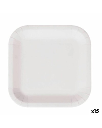 Assiettes Jetables Algon en Carton Blanc, 26 cm (Paquet de 15)

