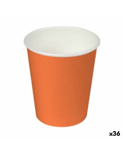 Lasisetti Algon Kartonki Kertakäyttöinen Oranssi 36 Osaa (24 Kappaletta)