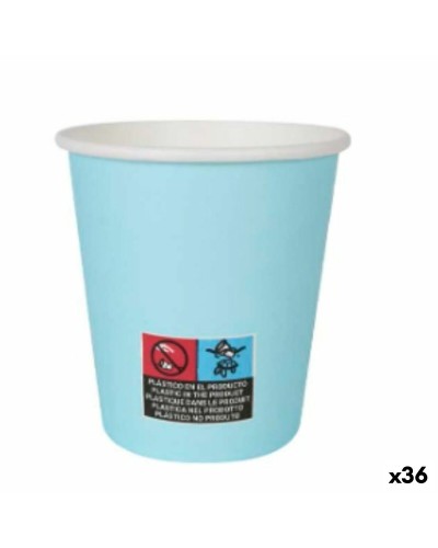 Gobelets jetables Algon Bleus 200 ml - Paquet de 36 unités
