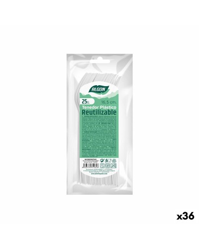 Haarukkasetti Algon Voidaan käyttää uudestaan Valkoinen 36 Osaa 16,5 cm