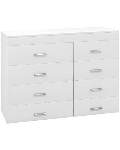Wooden Chest of Drawers for Bedroom, Kitchen, Bathroom 90×35×73cm White