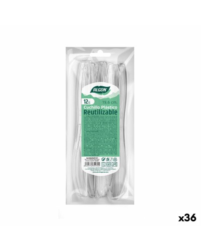 Algon Reusable Knives Set 19.6 cm in White (36 Units)
