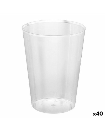 Sarja kierrätettäviä mukeja Algon Läpinäkyvä Siideri 40 osaa 500 ml (10 Kappaletta)