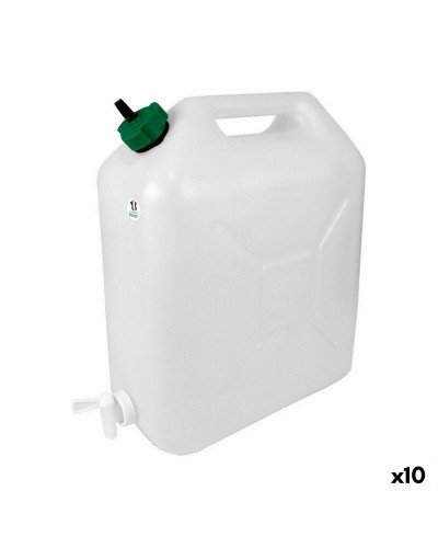Karaffe EDA Wasserhahn 15 L Transparent für Getränke - Ultraresistent - 32x16x38 cm
