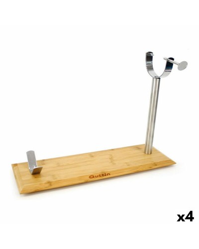 Présentoir à jambon Quttin | Métal et bambou | 48,5 x 16,5 x 2,3 cm | 4 pièces
