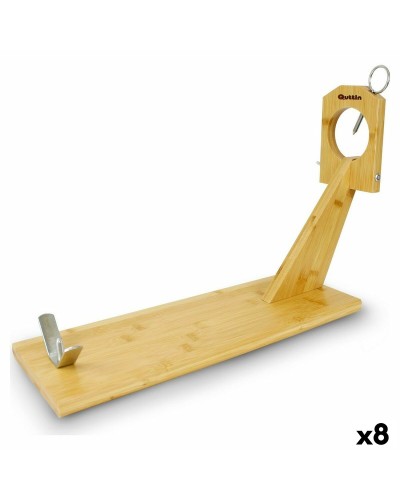 Quttin Schinkenhalter aus Bambus: Breit und robust für perfekte Schnitte
