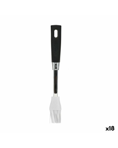 Siliconen Gebakskwast Quttin Foodie Zwart 28 x 4 cm 2 mm (18 Stuks)