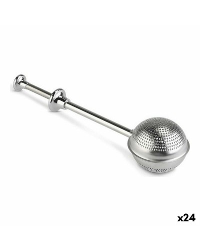Filter voor infusies Quttin Roestvrij staal Zilverkleurig Knop (24 Stuks) (18,5 x 5 cm)