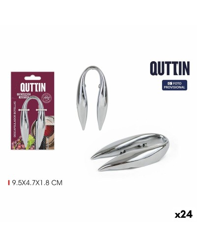 Set Accesorios Vino Quttin | 9,5 x 4,7 x 1,8 cm | Tapón, Sacacorchos, Vertedor
