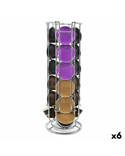 Quttin Soporte para Cápsulas de Café de 18 Ranuras, 11,5 x 33 cm, Paquete de 6
