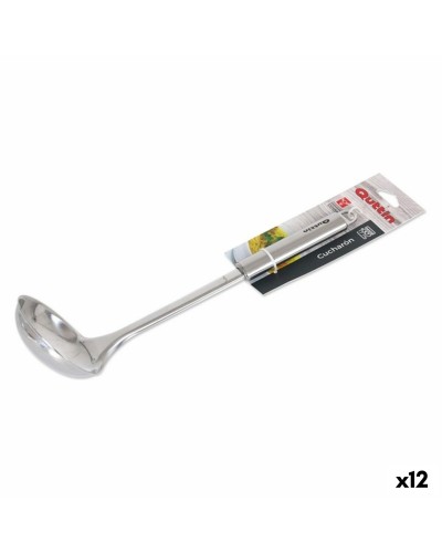 Louche Quttin en Acier Inoxydable | Idéale pour Cuisine et Restaurants | 30 cm | Lot de 12
