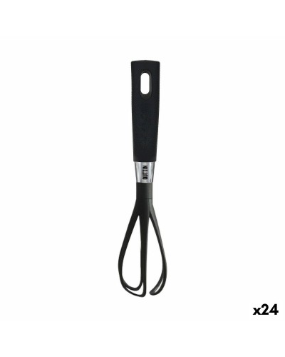 Batidor de Varillas Manual Quttin Foodie | Nylon Negro | Paquete de 24
