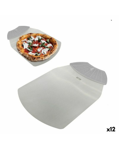 Quttin Pizzaschaufel aus Stahl, 25 x 36 cm, Robust und Langlebig, für Pizzabäcker
