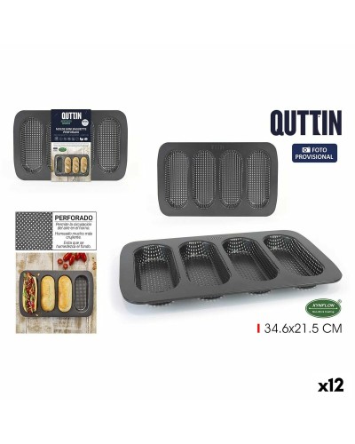 Muotoiltu muotti Quttin Baguette 0,5 mm 34,6 x 21,5 x 3 cm (12 osaa)