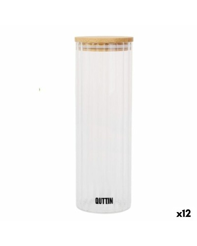 Transparante Glazen Kan Quttin    9 x 27 cm 1,4 L (12 Stuks)