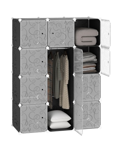 Space-Saving Shoe Cabinet, Plastic Entryway Shoe Rack, Modular Closet for Living Room and Entryways, Shoe Shelf