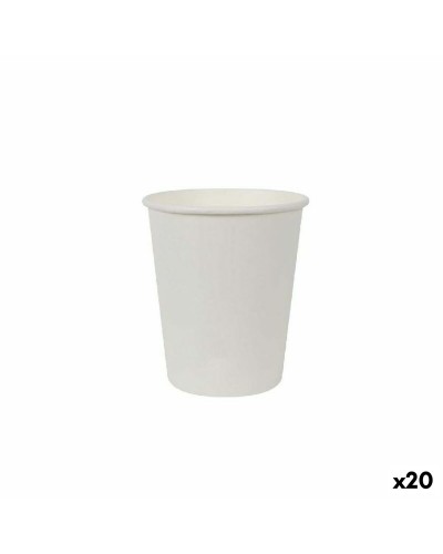 Lasisetti Algon Kartonki Valkoinen 12 Kappaletta 250 ml (20 osaa)