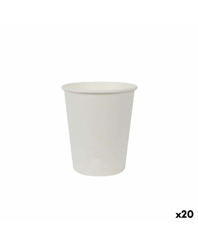 Lasisetti Algon Kartonki Valkoinen 30 Kappaletta 250 ml (20 osaa)