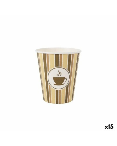 Glazenset Algon Karton Koffie 30 Onderdelen 250 ml (15 Stuks)