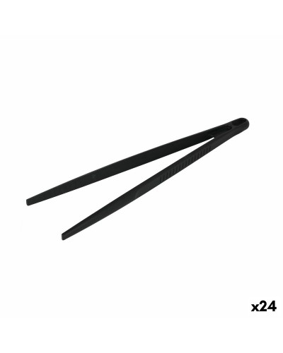 Pinzas de Cocina Quttin de Nylon Negro, 28 x 8 x 1,7 cm (24 Unidades)
