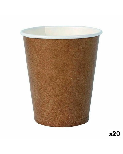 Bicchieri Monouso Algon in Carta Kraft, 30 Pezzi da 250 ml (20 Confezioni)