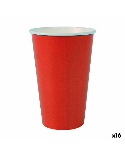 Bicchieri Algon Monouso Rossi, Confezione da 7 (112 Bicchieri da 450 ml)