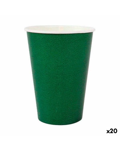 Algon Einwegbecher Biologisch Abbaubar Grünes Papier 20 Stück 220 ml
