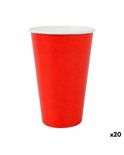 Algon Einwegbecher Rot 350 ml (20 Packungen à 10 Stück) - Ideal für Partys und Veranstaltungen
