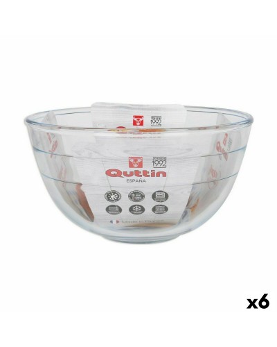 Quttin Glasschalen - Rührschüssel 3,8 L (6er-Pack)
