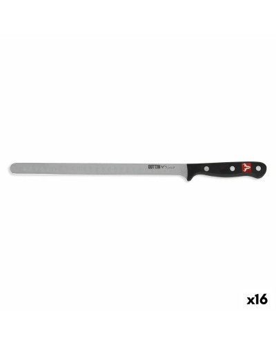 Skinkkniv Quttin Sybarite Svart Silvrig 28 cm (16 antal)