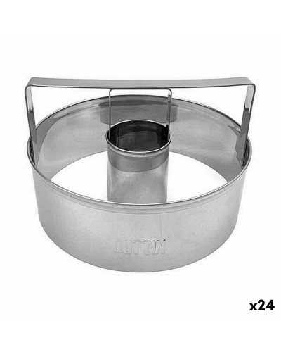 Quttin Donut Baking Mold, Silver, Steel, Ø 10 cm (24 Units)
