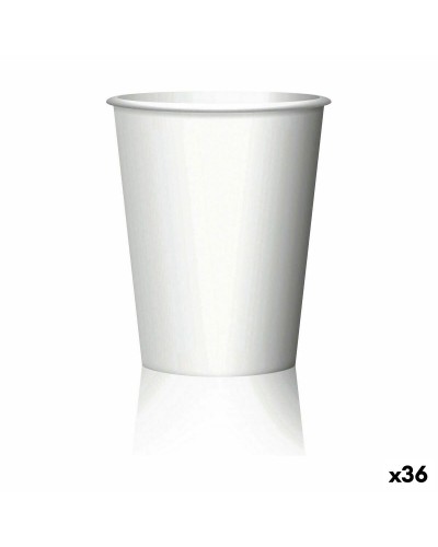 Set med snapsglas Algon Engångsanvändning Papp Vit 20 Delar 50 ml (36 antal)