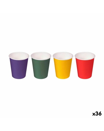 Set med snapsglas Algon Engångsanvändning Papp Multicolour 40 Delar 50 ml (36 antal)