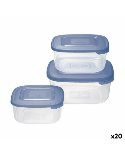 Lunchlådor, set Tontarelli Fyrkantig 3 Delar (20 antal)