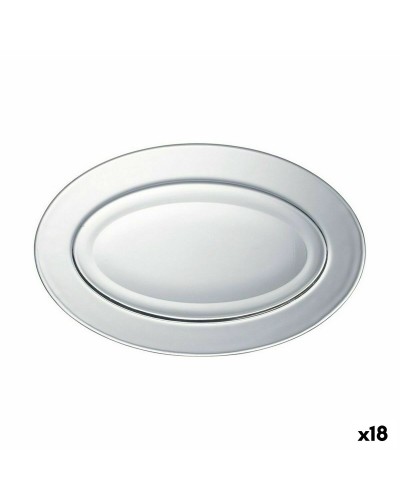 Teglia da Forno Ovale Duralex Lys - Vetro Resistente al Calore - 31 x 20 x 3 cm (18 Pezzi)