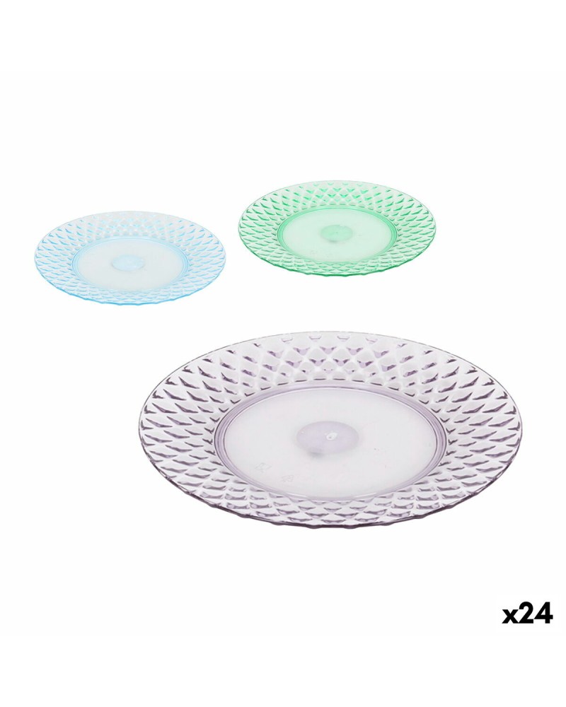 Eetbord La Mediterránea Plastic 25 x 25 x 2,5 cm (24 Stuks)