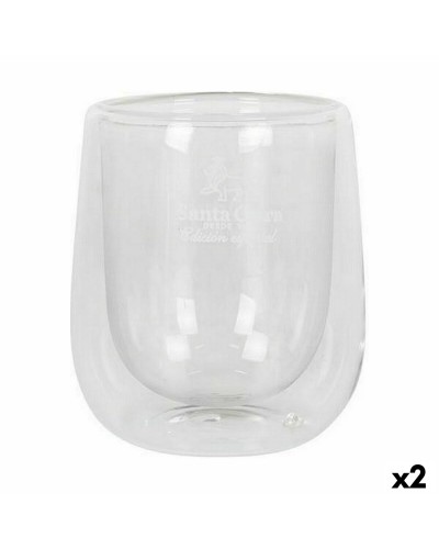 Juego de Vasos Térmicos Santa Clara - Vidrio Borosilicato - 2 Unidades
