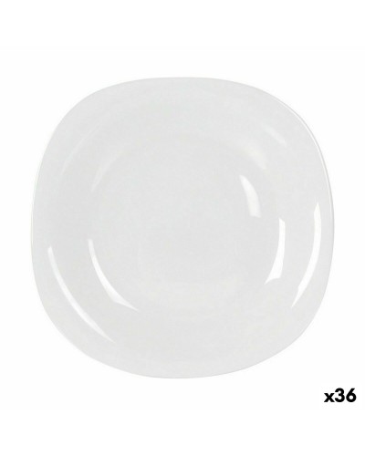 Plato Llano La Mediterránea Palaos, 26x26x2cm, Biodegradable, Juego de 36
