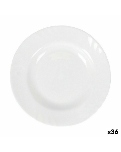 Platos Hondos Cerámicos La Mediterránea Everett | 23 x 23 x 3 cm | Juego de 36 | Resistentes
